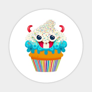 Cupcake Monster Magnet